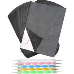 100 feuilles de papier carbone a4 transfert graphite et calque avec stylos  gauffrer pour art sur bois ...