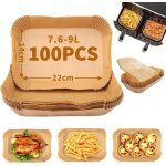 Papier de cuisson - kcvv - 22x14cm - antiadh�sif - r�sistant � lhuile - compatible four / micro - ondes ...