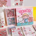 100 feuilles stickers kawaiiautocollants kawaii stickers dessin animpour dcorer agendasblocs notesalbums ...
