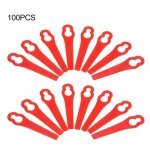 100x lames de rechange pour coupe - bordure sans fil coupe - herbe en plastique lame de tondeuse  gazon ...