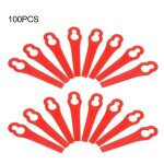 100x lames de rechange pour coupe - bordure sans fil coupe - herbe en plastique lame de tondeuse à gazon ... 100x lames de rechange pour coupe - bordure sans fil coupe - herbe en plastique lame de tondeuse à gazon ...