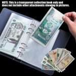 100 page livre collection de billets monde?7�4 pouces pour stocker les facturesch�ques bancairescadeau ...