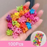 100 mini pinces � cheveux mini pinces � cheveux en plastique petites pinces � cheveux pour enfants et ...