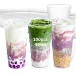 100 pack 500ml gobelets r�utilisables tasse � boire gobelets en plastique boissons tasse no�l anniversaire ...