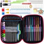 100 pcs accessoires n�cessaires � tricoter 22pcs crochets de tricot aluminium assortiment de crochets ...