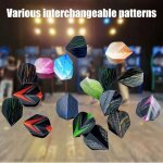 100 pcs ailettes pour fl�chettesfl�chettes de formes diff�rentes dart flightsparfait pour fl�chettes ...