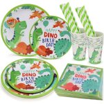 100 pcs dino vaisselle de fête avec unique decoration anniversaire dinosaure jetable vaisselle ont assiettes ... 100 pcs dino vaisselle de fête avec unique decoration anniversaire dinosaure jetable vaisselle ont assiettes ...
