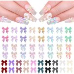 100 pcs kits de dcoration dongles 3d aurora bow nail charm accessoires dongles colors avec n?ud papillon ...