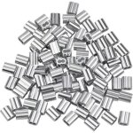 Manchons en aluminium ferrules - yyv - 100 pcs - argent� - 16 mm - a sertir