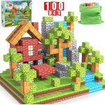100 pi�ces blocs de construction magnetique enfant build mine magnet world jeux magn�tiques pour enfants ...
