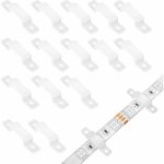 100 pi�ces clip de fixation ruban led attache ruban led 10mm pour supports de fixation clips bande led ...