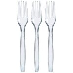 100 pi�ces fourchette plastique couvert plastique transparent couvert en plastique couverts plastique ...