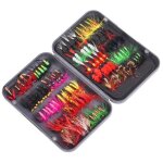 100 pièces pêche à la mouche mouches leurre kit 20 couleurs sec / humide streamer nymphes appât crochet ... 100 pièces pêche à la mouche mouches leurre kit 20 couleurs sec / humide streamer nymphes appât crochet ...