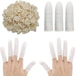 100 pièces protège doigt doigtiers en latex anti - statique protecteur de bout des doigts 100 pièces protège doigt doigtiers en latex anti - statique protecteur de bout des doigts