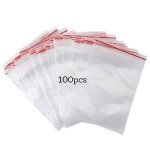 100 pices sachet zip sachets refermables sachets plastiques zip sacs auto scellants sac sachet glissire ...