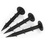 100 piquets dancrage en plastique clous de fixation pour b�ches piquets de sol robustes pour ancrage ...