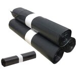 100 sacs poubelle grande capacit� 50l - lien coulissants ultra r�sistant anti - fuites noir opaque - ...