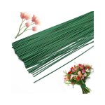 100 tiges de fleurs - fil de fer pour tiges de fleurs - tiges de fleurs flexibles de 30 cm - pour la ...
