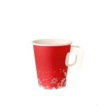 100 x gobelets jetables  caf en carton  nol  240ml pour les boissons chaudes et froides.