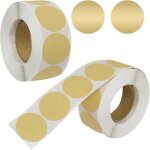1000pc autocollants d�tiquettes en papier kraft25mm vierges �tiquettes autocollantes ronde kraft marron ...