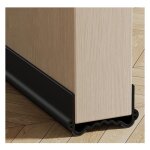 Boudin de porte isolant 100 cm - joint bas de porte pvc anti - froid anti - bruit �tanch�it� noir