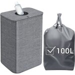 100l poubelle recyclage grande poubelle tri selectif avec sac int�rieur poubelle pour le verre le papier ...