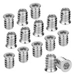 Insert fileté bois - non spécifié - m6 x 15 mm - alliage de zinc - 100pcs - ecrou hexagonal Insert fileté bois - non spécifié - m6 x 15 mm - alliage de zinc - 100pcs - ecrou hexagonal