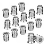 100pcs insert fileté bois ecrou hexagonal m6 x 15 mm insert a visser en alliage de zinc douille filetée ... 100pcs insert fileté bois ecrou hexagonal m6 x 15 mm insert a visser en alliage de zinc douille filetée ...
