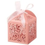 100pi�ces bo�tes � drag�es d�coup�es au laser petites bo�tes cadeaux de 2x2 pouces pour cadeaux bo�tes ...
