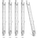 100w 118mm r7s dimmable ampoule halogne crayon blanc chaud 2800k1500lm projecteur ac220 - 240v pour ...