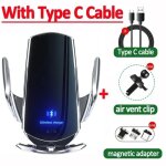 100w chargeur de voiture sans fil support de tlphone de voiture magntique pour iphone 11 12 13 14 ...