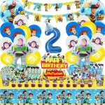 101 pcs story anniversaire dcoration 2 ans - kit de fte avec ballons pour enfants[bal574]