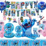 103 pcs anniversaire decoration assiette et gobelet serviette papier nappe gateau deco kit anniversaire ...