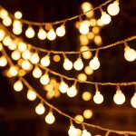 10m 80 led guirlande lumineuse boule blanc chaud led  pile dcoration extrieur et intrieur mariage ...
