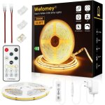 Ruban led - yumi mazao - 10m cob 324led / m 3000k - blanc chaud cri>90 - 24v dimmable - t�l�commande