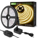 10m ruban led dimmable bande led blanc chaud 3000k 600 leds smd 2835 12v bandeau led autocollant avec ...