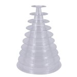 De 10niveaux support de tour de macaron rond support daffichage de g�teau clair pour le d�cor de f�te ...