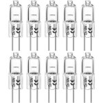 10pcs ampoule halogenes g4 blanc chaud 12v 10w 2800k intensit variable pour puck light lustre