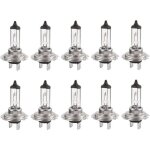 10pcs ampoule halog�ne led 12v h7 55w durable ampoule blanche chaude feux de route / feux de croisement ...