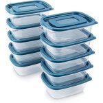 10pcs bo�te rectangulaire en plastique avec couverclebo�te de stockage des alimentsensemble conteneursstockage ...