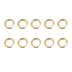 10pcs boucles doreilles cr�oles boucles doreilles simples dor�es diam�tre du fil 2. 5mm diam�tre interieur ...