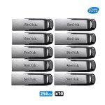 10pcs cl usb sandisk ultra flair 256 go usb 3. 0 vitesses jusqu 150 mo / s protection par mot de passe ...