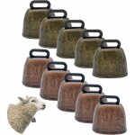 10pcs cloche vache mouton cheval bronze vintage pour animaux et porte pturage et dcor