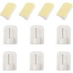 10pcs crochets autocollants pour barres de rideaux nettes blanc crochets adhsifs rideaux crochet fentre ...
