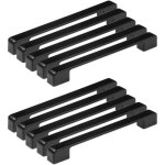 10pcs poigne meuble entraxe 192mm - poigne porte cuisine noire poignee barre meuble poignee de cuisine ...