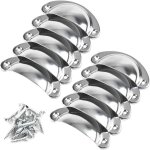 10pcs poigne de tiroir vintage poigne de coquille bouton de porte poigne de meuble cuisine poigne ...