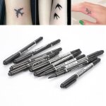 10pcs stylo de marquage  double extrmit de la peau marqueur de tatouage piercing positionnement