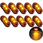 10x 2 led feux de marquage latral 12 / 24v feux de gabarit led remorque lampe latrale avertissement ...