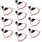 10x porte - fusibles v�hicule automobile porte fusibles voiture porte fusibles fusible plat 14awg