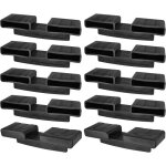 10x support latte lit double sommier 53mm x 8mm plastique embout � agrafer vis